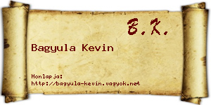 Bagyula Kevin névjegykártya